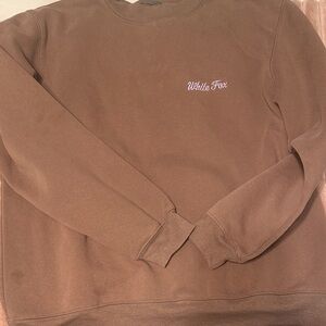 White Fox Boutique Brown Crew Neck Sweater